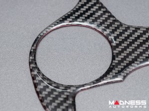 Alfa Romeo Giulia Gear Selector Trim Kit - Carbon Fiber - Flexible / Self Adhesive - Pre '20 Alfa Romeo Giulia Gear Selector Trim Kit - Carbon Fiber - Flexible / Self Adhesive - Pre '20